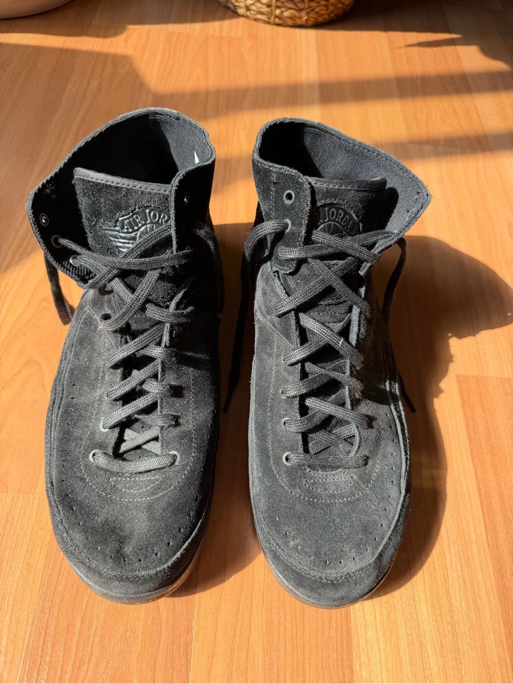 Nike Air Jordan 2 Retro Decon Triple Black 897521-010 Men’s Size 12